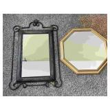 2pc Framed Wall Mirror