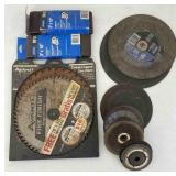 Sub blades, sanding belts, cut off wheels