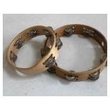 2pc 8 inch, 10 inch tambourines