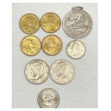 United States Coins: 1/4, 1/2 Dollars, Dollars