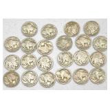 22pc Buffalo Indian Head Nickel Collection