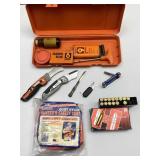 Firearm Cleaning, .243 Ammo, Safety Vest, Knives