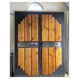 Metal Framed Double Door/ Doorway