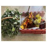 Artificial Fruit, Foliage Decor