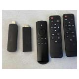 2pc Amazon Fire Tv Sticks, Remotes