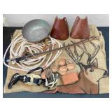 Stirrups, Metal Bowl, Concho Belts, Violin Bow