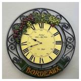 Large 2 Foot Metal Analog Wall Clock