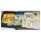 Hand Painted Papyrus, Canvas Paintings