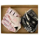 2pc children's T-ball gloves