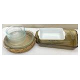 Pyrex Pipe Plates, Bakeware, Glassware