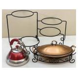 Tea Kettle, Chafing Dish, Hors D'oeuvres Stand