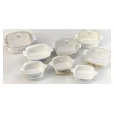 8pc Square Decorative Corning Ware Bakeware