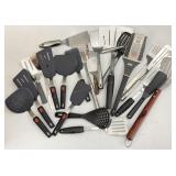 22pc Stainless Steel, Silicone, Plastic Spatulas