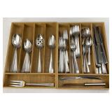Lyon Stainless Steel Flatware Set Service For 8+
