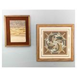 Natural Sandstone, Framed Sand Painting