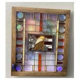 Framed Back Lit Multi Layer Stained Glass Art