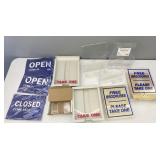 Brochure, Literature, Sign, Business Card Holders