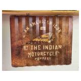 Indian Motorcycle Company Corrugated Metal Sign