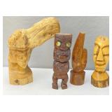Carved Wooden Decor: Figurines