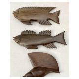 Ironwood Carvings: Fish, Nautilus Shell