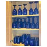 Cobalt Blue Stemware, Glassware