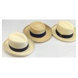2pc Dobbs Panama Style Hats, Meyer Woven Hat