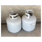 2pc 20 Pound Liquid Propane Canister Tanks