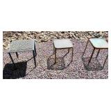 3pc Outdoor Patio Side/ End Tables
