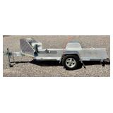 10' All Aluminum Single Axle Motorcycle Trailer