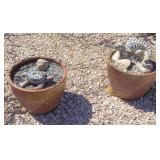Ceramic Planter Pots, Yard Art: Tortoise, Lizard
