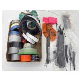Assorted Tape, Survey Flags, Zip Ties, Foam Tape