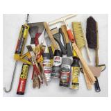 Spray Paint, Scrapers, Paint Brushes, Hand Brooms