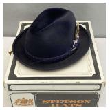 Vintage Stetson Black Felt Hat: The Sovereign