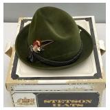 Vintage Stetson The Sovereign Green Felt Hat