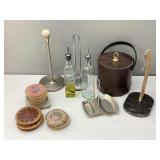 Sandstone Coasters, Towel Dispensers, Ice Bucket