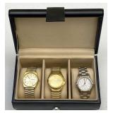 3pc Men's Wristwatch: Pulsar, Wenger