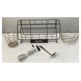 Hand Mixer, Ladle, Baskets, Flavored Syrup Holder