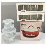 Glass Food Containers, Bar Glasses, Dutch Oven
