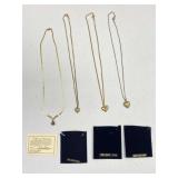 14k Gold Filled Gold Tone Pendant Necklaces