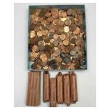 $3.00+ U S Pennies: Rolled And Loose