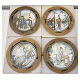4pc Imperial Jingdezhen Porcelain Collector Plates