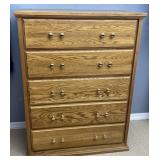 5 Drawer Oak Dresser