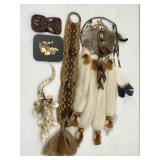 Wall Decor: Dreamcatcher, Ceramic Lizard, Carving