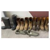 Men's leather boots, shoes size 10, 11