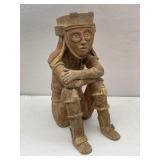 24' Ceramic Statuette: Ancient South American