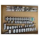 3/8' 1/2' Drive, Socket Holders: Metric, Standard