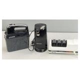 Hand Mixer, Can Opener, Knife Sharpener