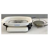 Corningware Electromatic Skillet, Basket Warmer