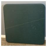 34' Green Padded Top Folding Card Table