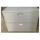 Hon 2 Drawer Metal Locking File/ Tool Cabinet